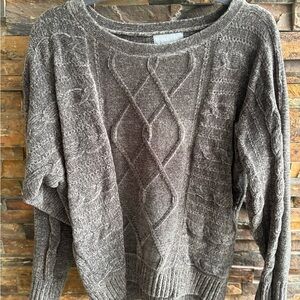 Cozy Green Cable Knit Sweater